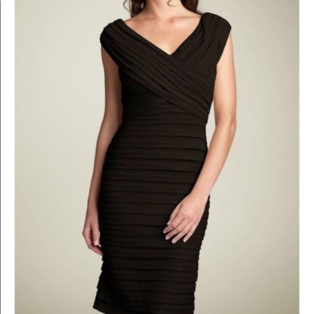 Tadashi Shoji Little Black Dress Bandage Stretchy Party Cocktail Formal Medium